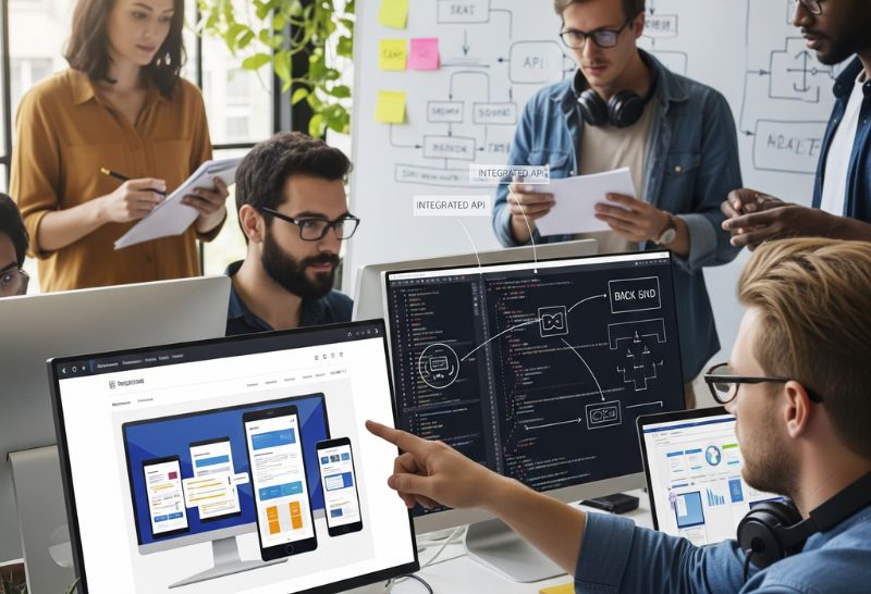 Studenti di design che lavorano su un progetto digitale